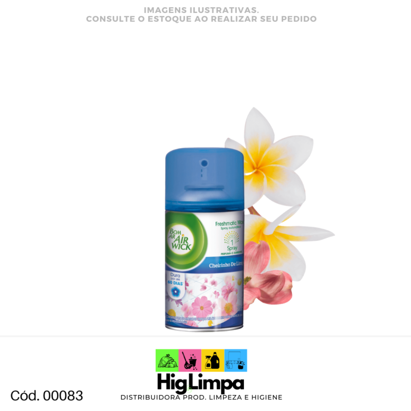 Bom Ar Freshmatic Spray Automático Flor de Algodão - Refil - 00083-1 - 00083-1