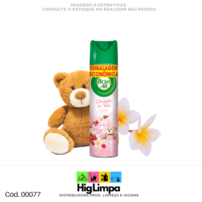 Odorizador de Ambiente Talco - Bom Ar 360ml