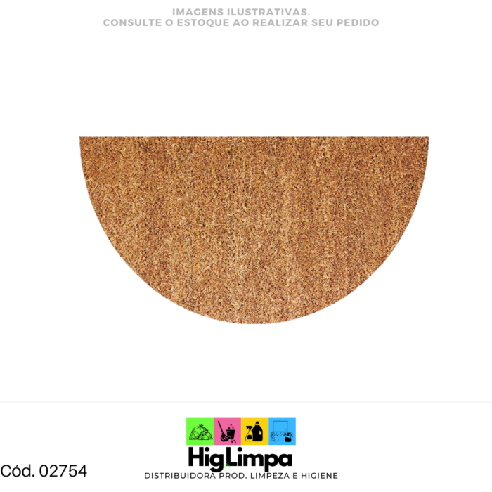 Capacho Fibra de Coco Meia Lua