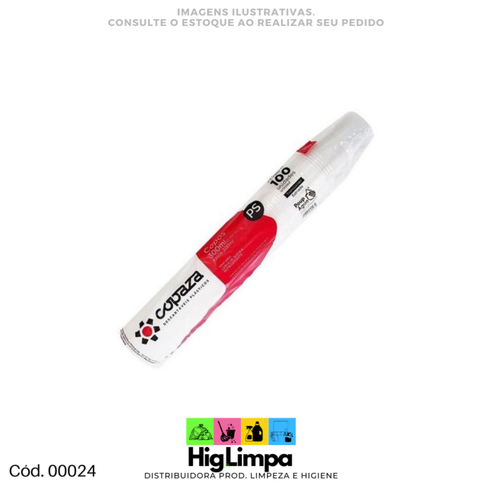 Copo de Água - Copaza 180ml 100 unid.