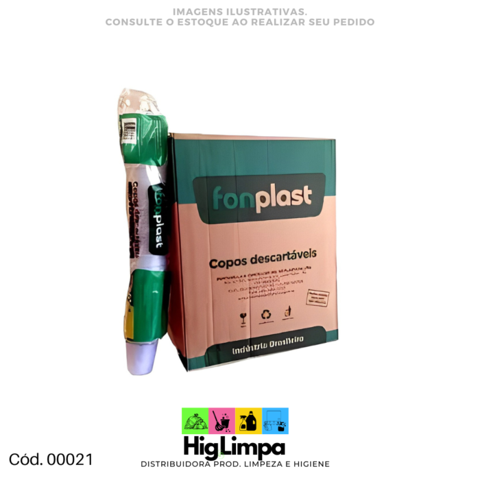 Copo de Água - Fonplast 180ml 2.500 unid. Caixa