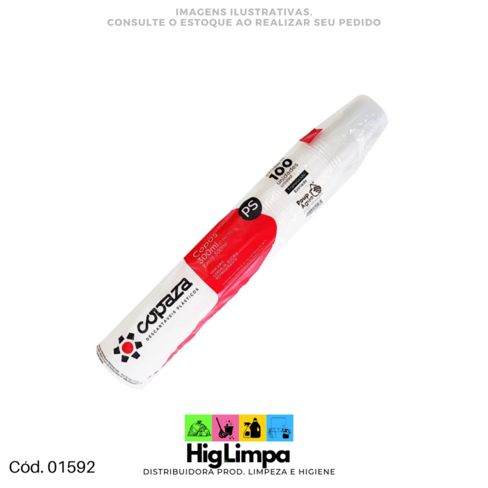 Copo de Água - Copaza 300ml 100 unid. - 01592