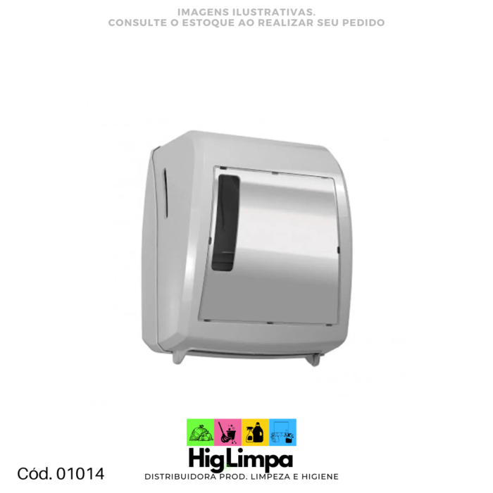 Dispenser Puxe e Corte para Papel Bobina Branco Elite JSN