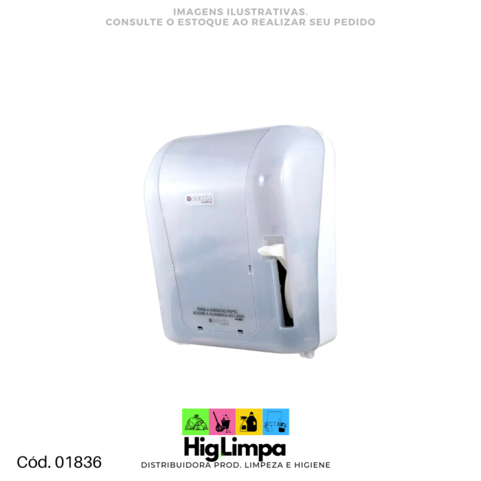 Dispenser com Alavanca para Papel Bobina Exaccta Trilha