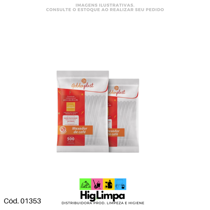 Mexedor de Café - GoldenPlast 500 unid. - 01353