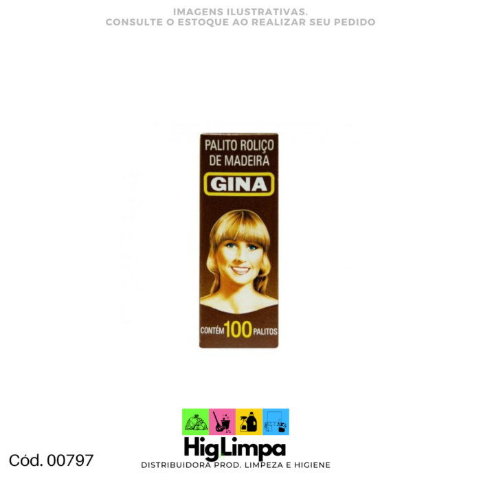 Palito de Dente - Gina 100 unid. - 00797