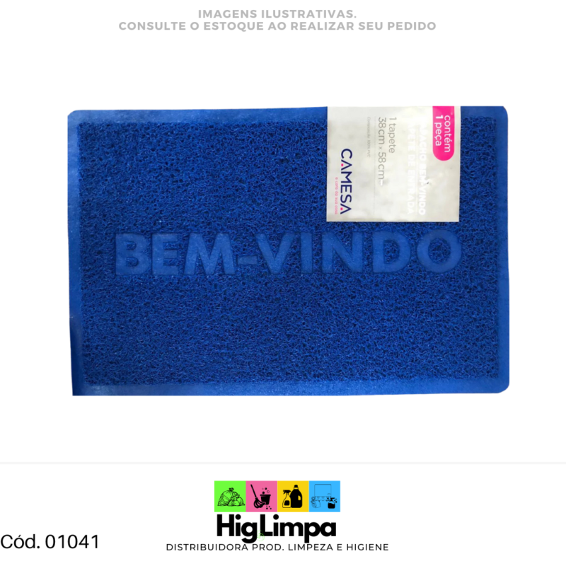 Capacho PVC Bem Vindo Camesa