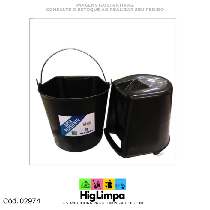 Balde Super Resistente 16L Brasipla