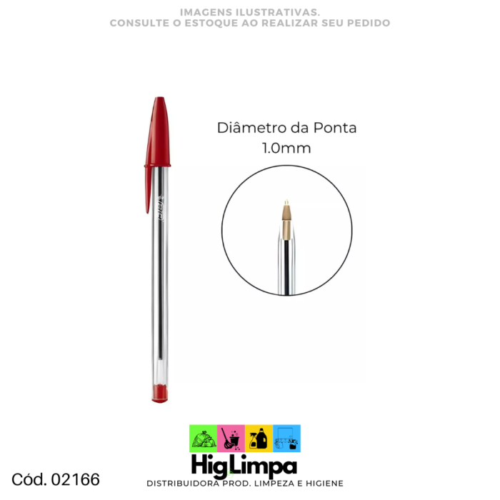 Caneta Bic Vermelha