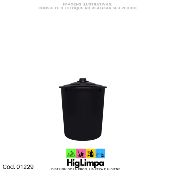 Lixeira com Tampa 5,5L Jaguar