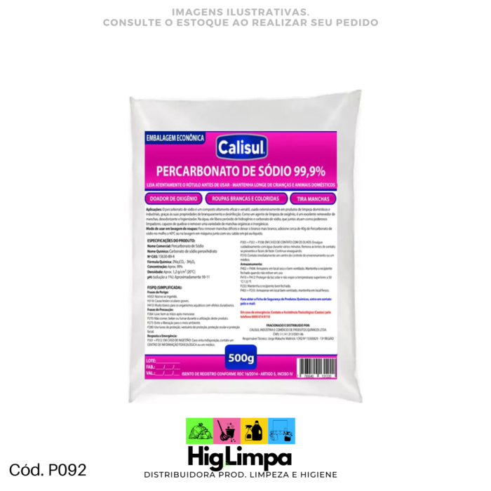 Percarbonato de Sódio - Calisul 500g