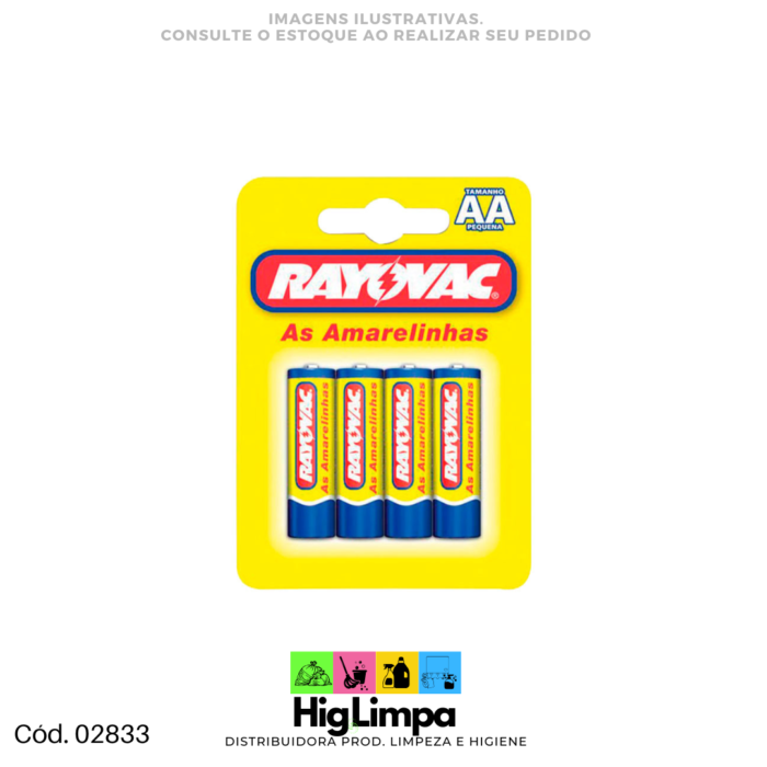 Pilha AA Rayovac 4 Unid.