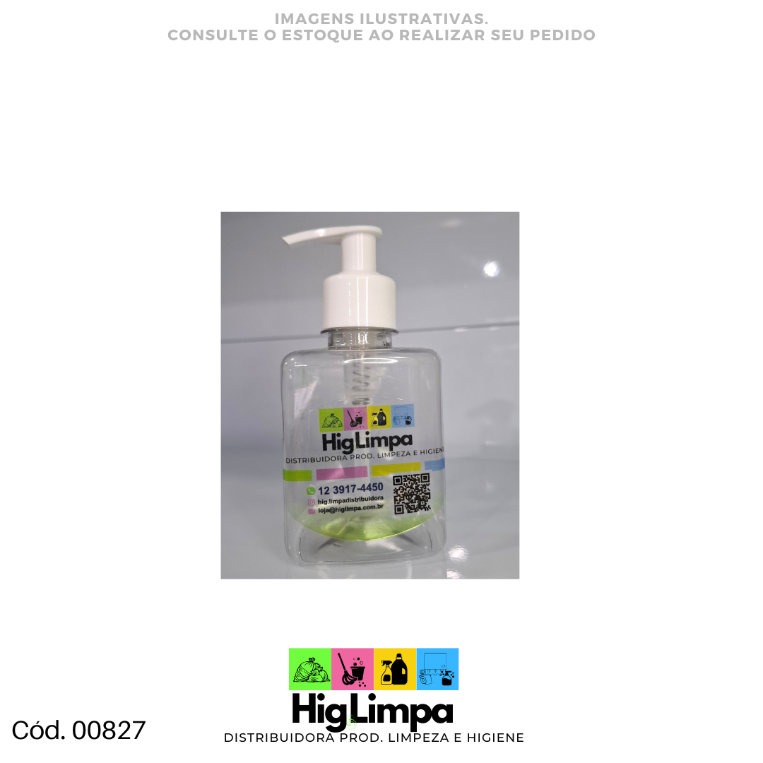 Porta Sabonete / Álcool Gel 250ml Quadrado - 00827-1