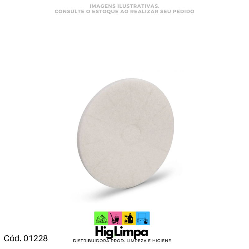 DISCO LUSTRADOR BRANCO DIAM.350MM - 01228