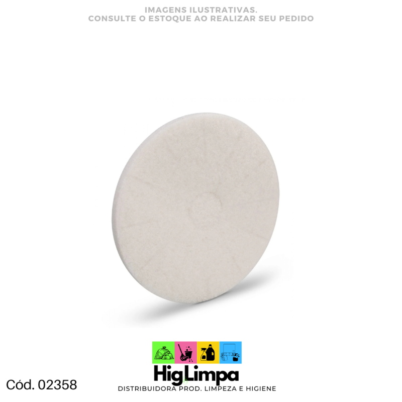 DISCO LUSTRADOR BRANCO DIAM.410MM - 02358