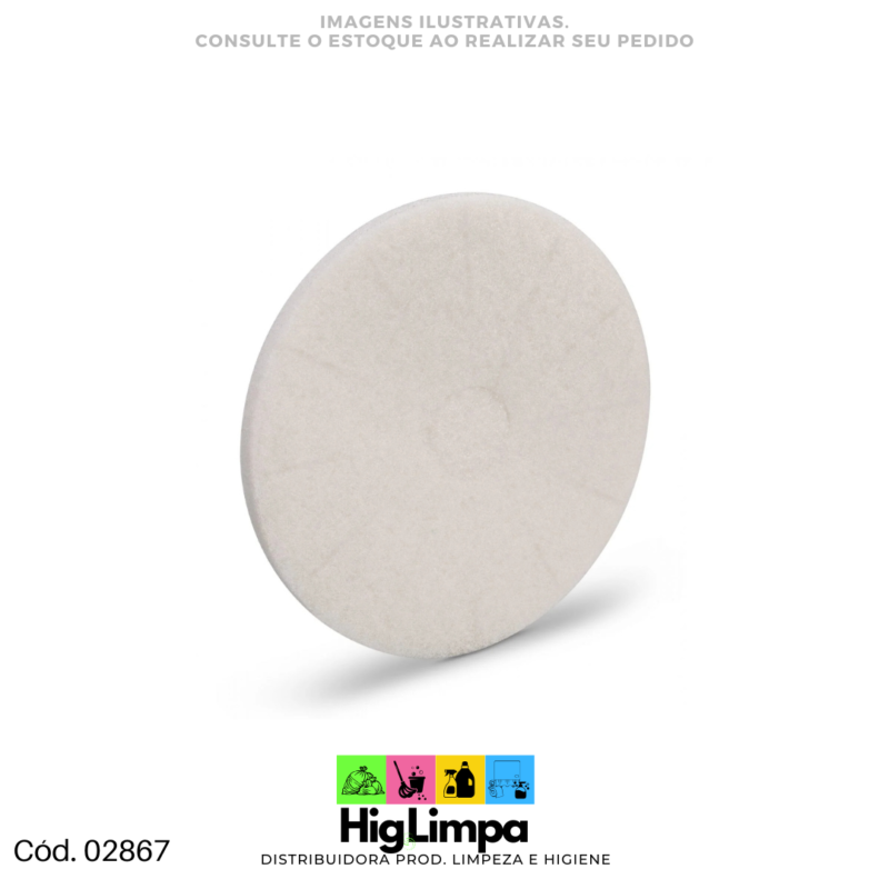 DISCO LUSTRADOR BRANCO DIAM.510MM - 02867