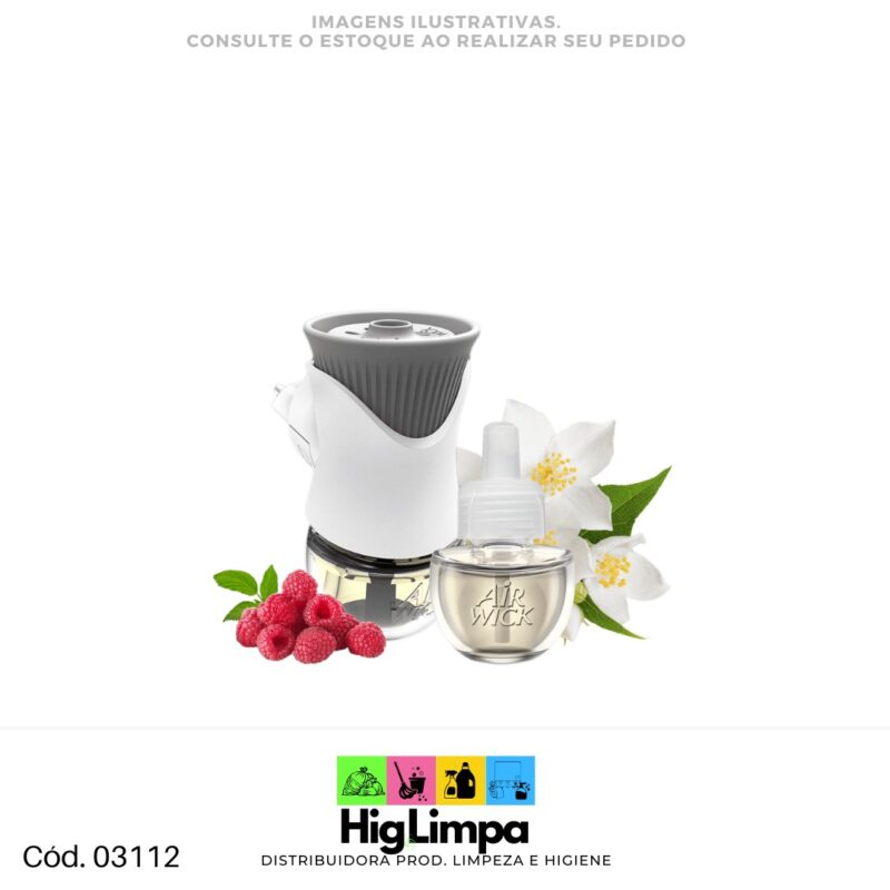 Bom Ar Difusor Elétrico - Framboesa e Jasmim Refil 1 Unid. - 03112