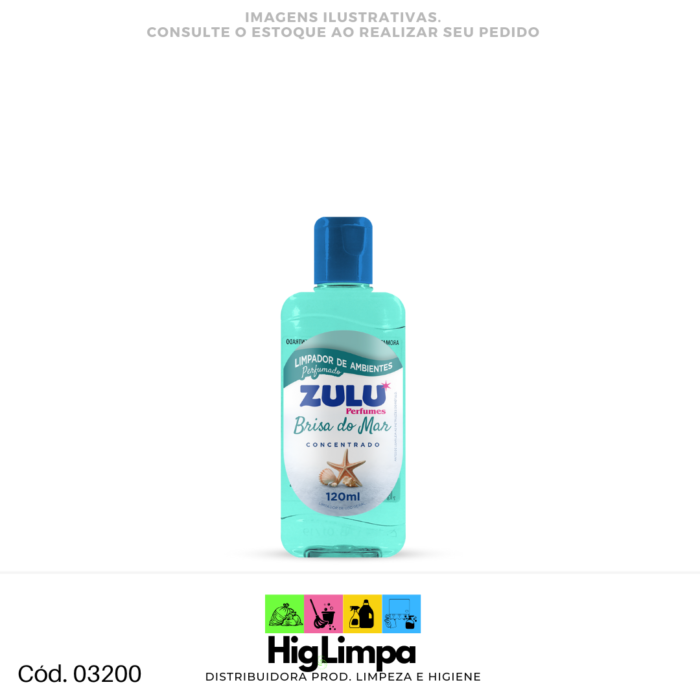 Limpador Perfumado Brisa do Mar - Zulu 120ml - 03200