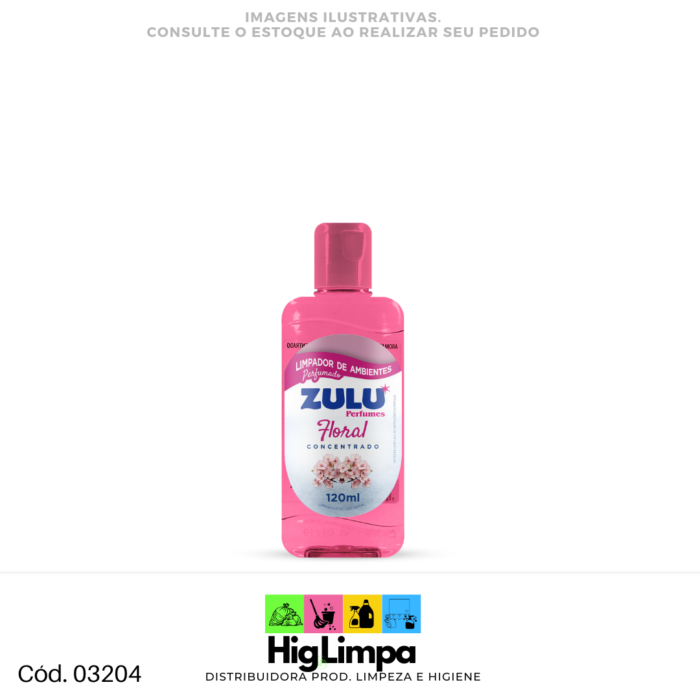 Limpador Perfumado Floral - Zulu 120ml - 3204