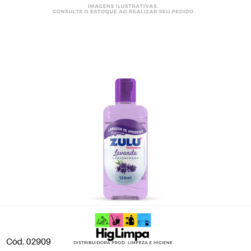 Limpador Perfumado Lavanda - Zulu 120ml - 02909