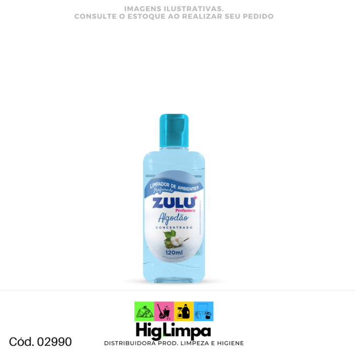 Limpador Perfumado Algodão - Zulu 120ml - 02990