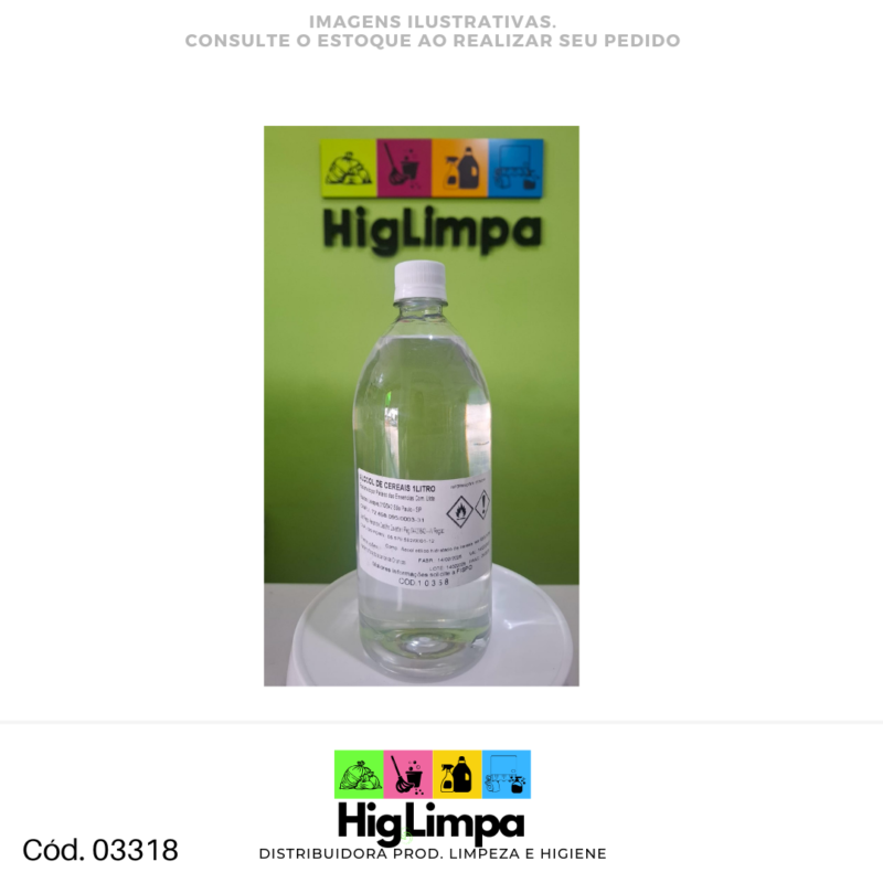 Álcool de Cereais - 1L 03318