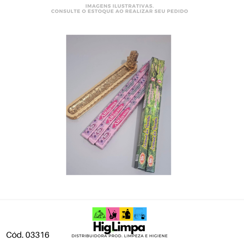 Porta Incenso Dourado - 03316