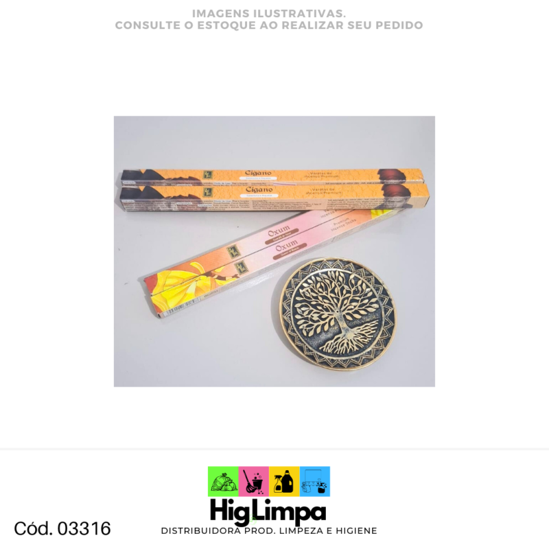 Porta Incenso Árvore x - 03316