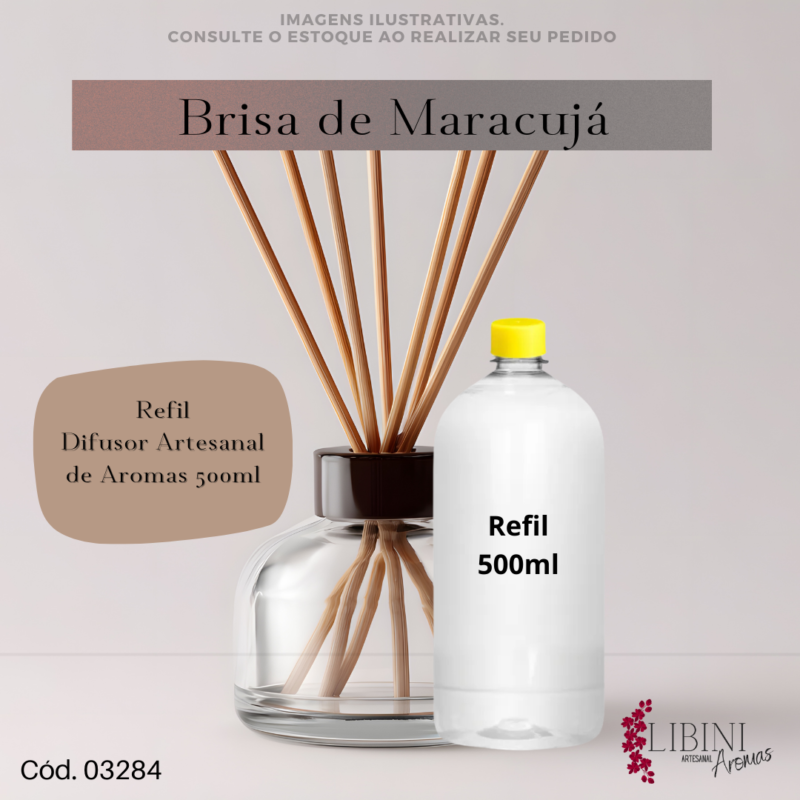 Refil Difusor Artesanal - Aroma Brisa de Maracujá 500ml 03284
