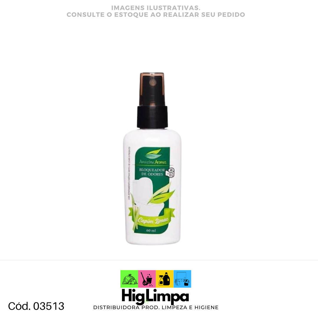 Nº2 Bloqueador de Odores Capim Limão - Amazônia Aromas 60ml - 03513